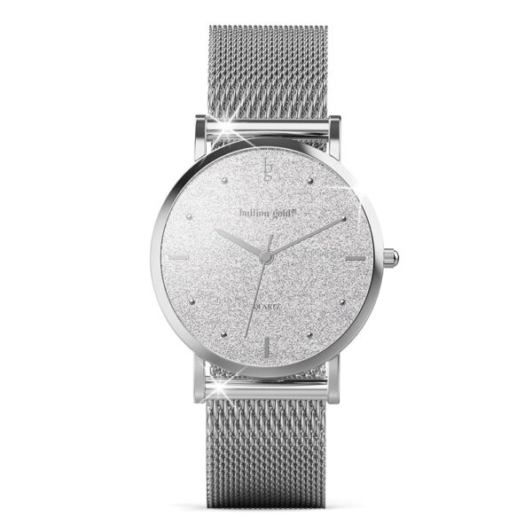 Bullion Gold Seamless Dial Watch - Steel Silver - Image 2