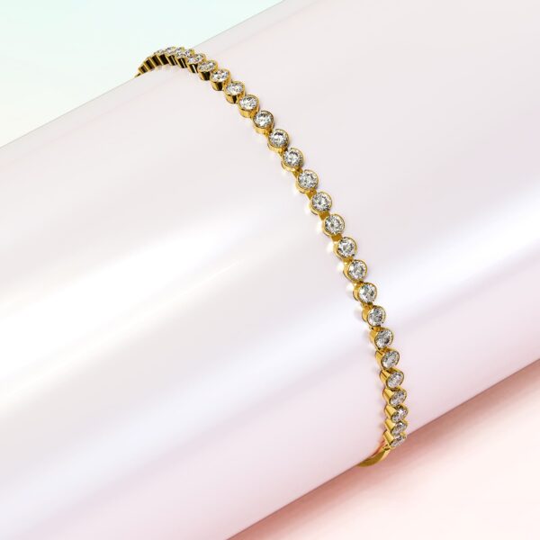 Tia Gleam Pull-Tie Tennis Bracelet - Image 3