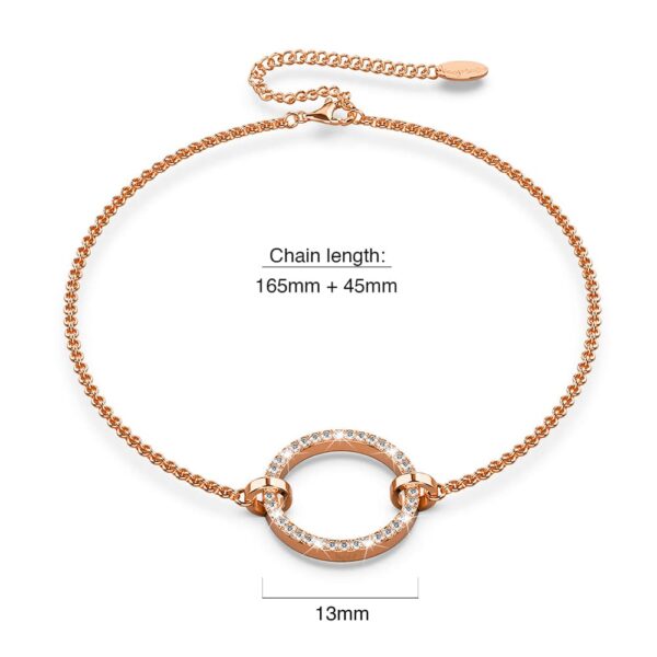 Orbit of Beauty Bracelet Embellished with SWAROVSKI® Crystal in Rose Gold - Image 5