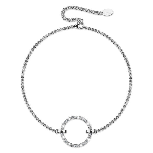 Orbit of Beauty Bracelet Embellished with SWAROVSKI® Crystal in White Gold - Image 2