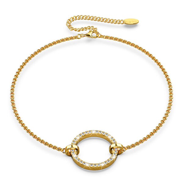 Orbit of Beauty Bracelet Embellished with SWAROVSKI® Crystal in Gold
