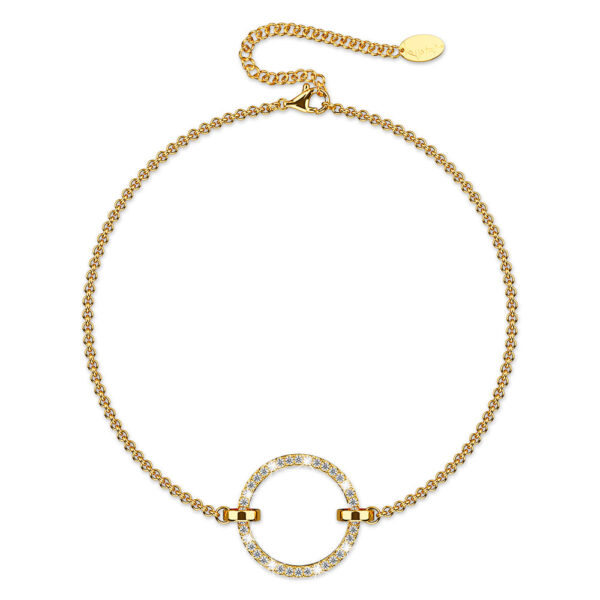 Orbit of Beauty Bracelet Embellished with SWAROVSKI® Crystal in Gold - Image 2