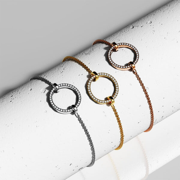 Orbit of Beauty Bracelet Embellished with SWAROVSKI® Crystal in Gold - Image 5