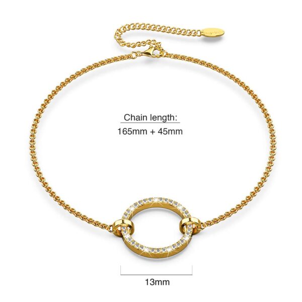 Orbit of Beauty Bracelet Embellished with SWAROVSKI® Crystal in Gold - Image 6