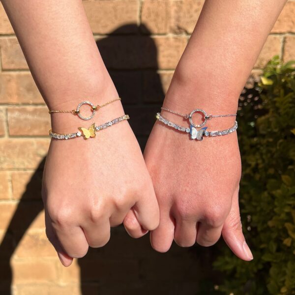 Orbit of Beauty Bracelet Embellished with SWAROVSKI® Crystal in Gold - Image 4