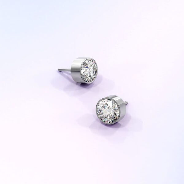 Elemental Studs Embellished with Clear SWAROVSKI® Crystals - Image 2