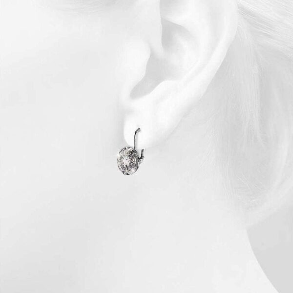 Diana White Gold Crystal Drop Earrings - Image 5
