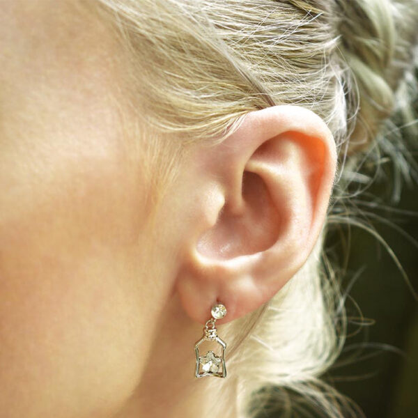 Cutie Star Earrings Embellished with SWAROVSKI® Crystals - Image 3