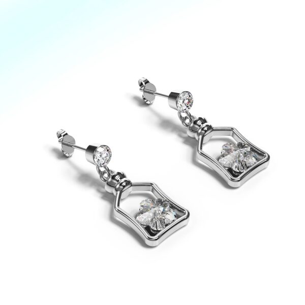 Cutie Star Earrings Embellished with SWAROVSKI® Crystals - Image 2