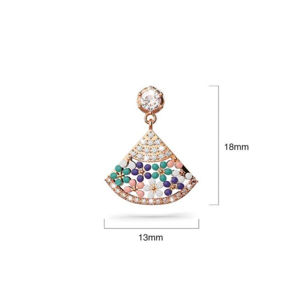 Blossom-filled Floral Drop Earrings - Image 5