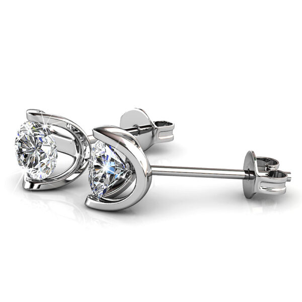 Star Mizar Stud Earrings Embellished with SWAROVSKI® Crystals - Image 2