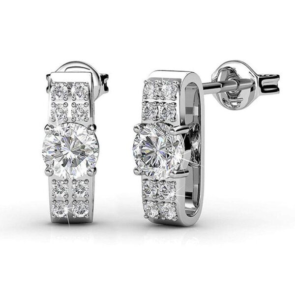 Glaze Stud Earrings Embellished with SWAROVSKI® Crystals