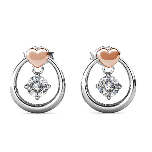 Felina Love Earrings Embellished with SWAROVSKI® Crystals - Image 2
