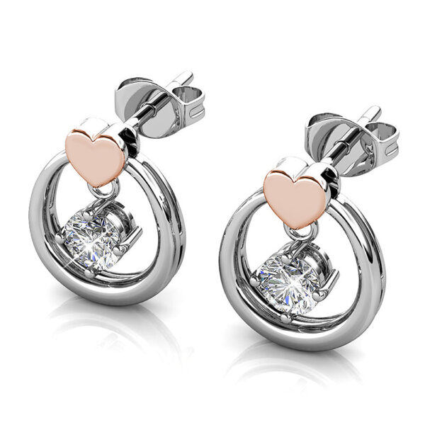 Felina Love Earrings Embellished with SWAROVSKI® Crystals - Image 3