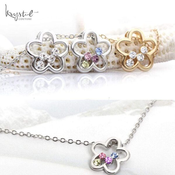 Krystal Flora Necklace Embellished with SWAROVSKI® Crystals - Image 5