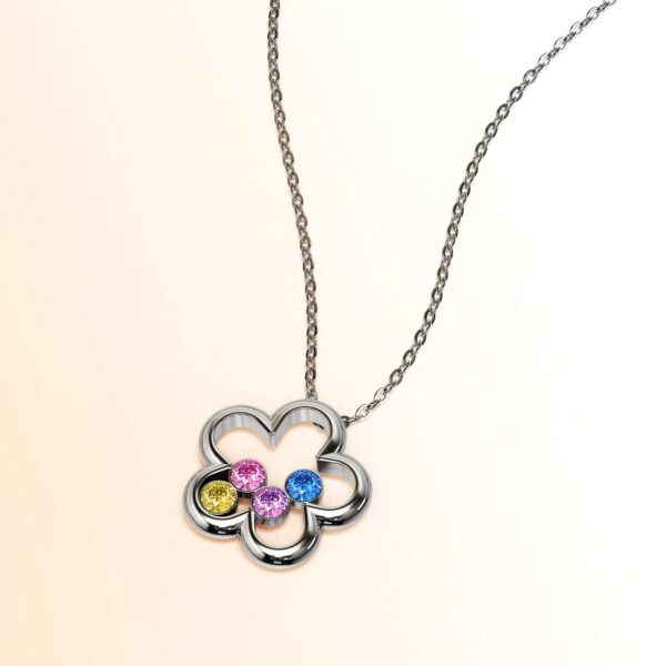 Krystal Flora Necklace Embellished with SWAROVSKI® Crystals - Image 3