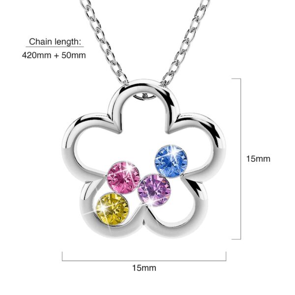 Krystal Flora Necklace Embellished with SWAROVSKI® Crystals - Image 6
