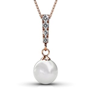 Lustrous Necklace Embellished with SWAROVSKI® Crystals