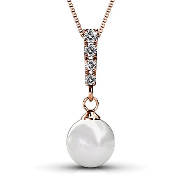 Lustrous Necklace Embellished with SWAROVSKI® Crystals