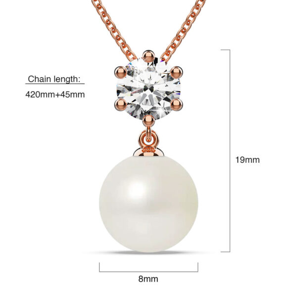 Margaux Necklace Embellished with SWAROVSKI® Crystal Pearls and SWAROVSKI® Crystals - Image 6