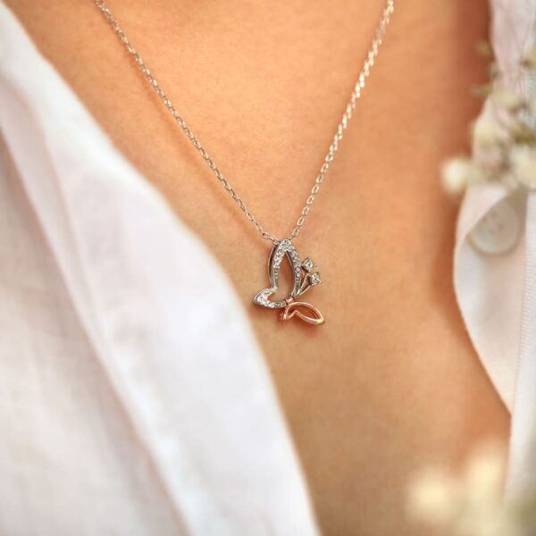 Butterfly Buff Necklace Embellished with SWAROVSKI® Crystals - Image 4