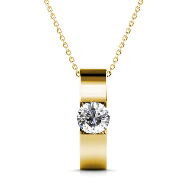 Shine Bright Pendant Necklace in Gold Embellished with SWAROVSKI® Crystals