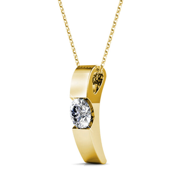 Shine Bright Pendant Necklace in Gold Embellished with SWAROVSKI® Crystals - Image 2