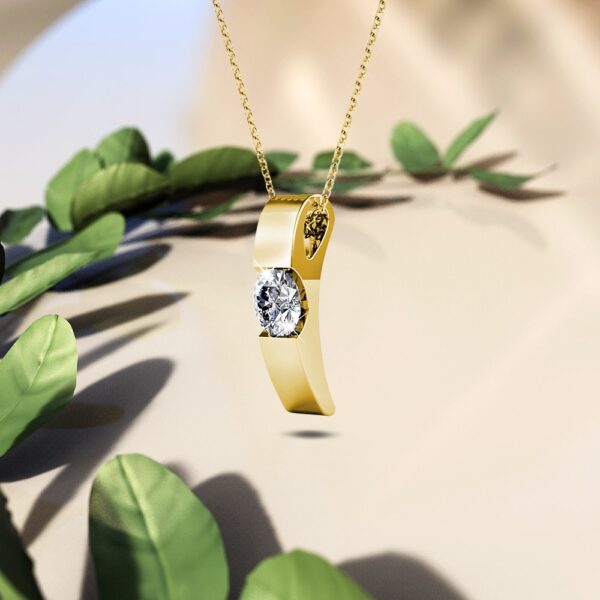 Shine Bright Pendant Necklace in Gold Embellished with SWAROVSKI® Crystals - Image 3
