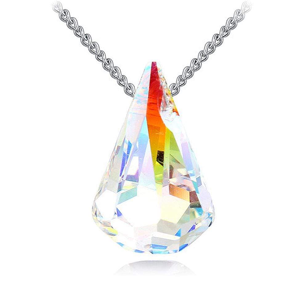 Briolette Ab Crystal Short Necklace Embellished with SWAROVSKI® Crystals