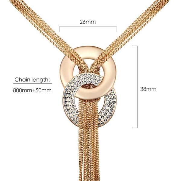 Horizons Long Necklace Embellished with SWAROVSKI® Crystals - Image 5