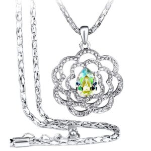 Mirage Cosmic Gold Long Necklace Embellished with SWAROVSKI® Crystals
