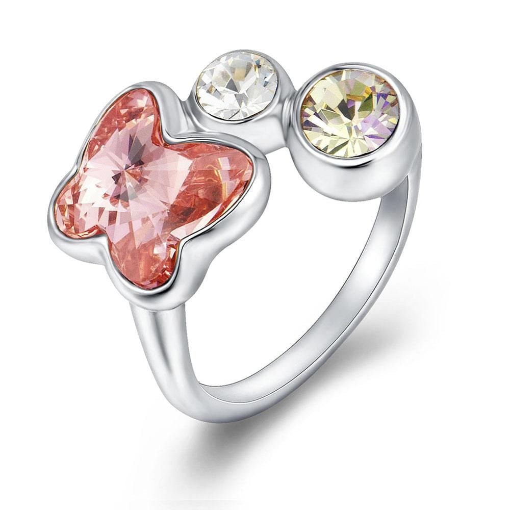 Spring Butterfly Ring Embellished with SWAROVSKI® Crystals