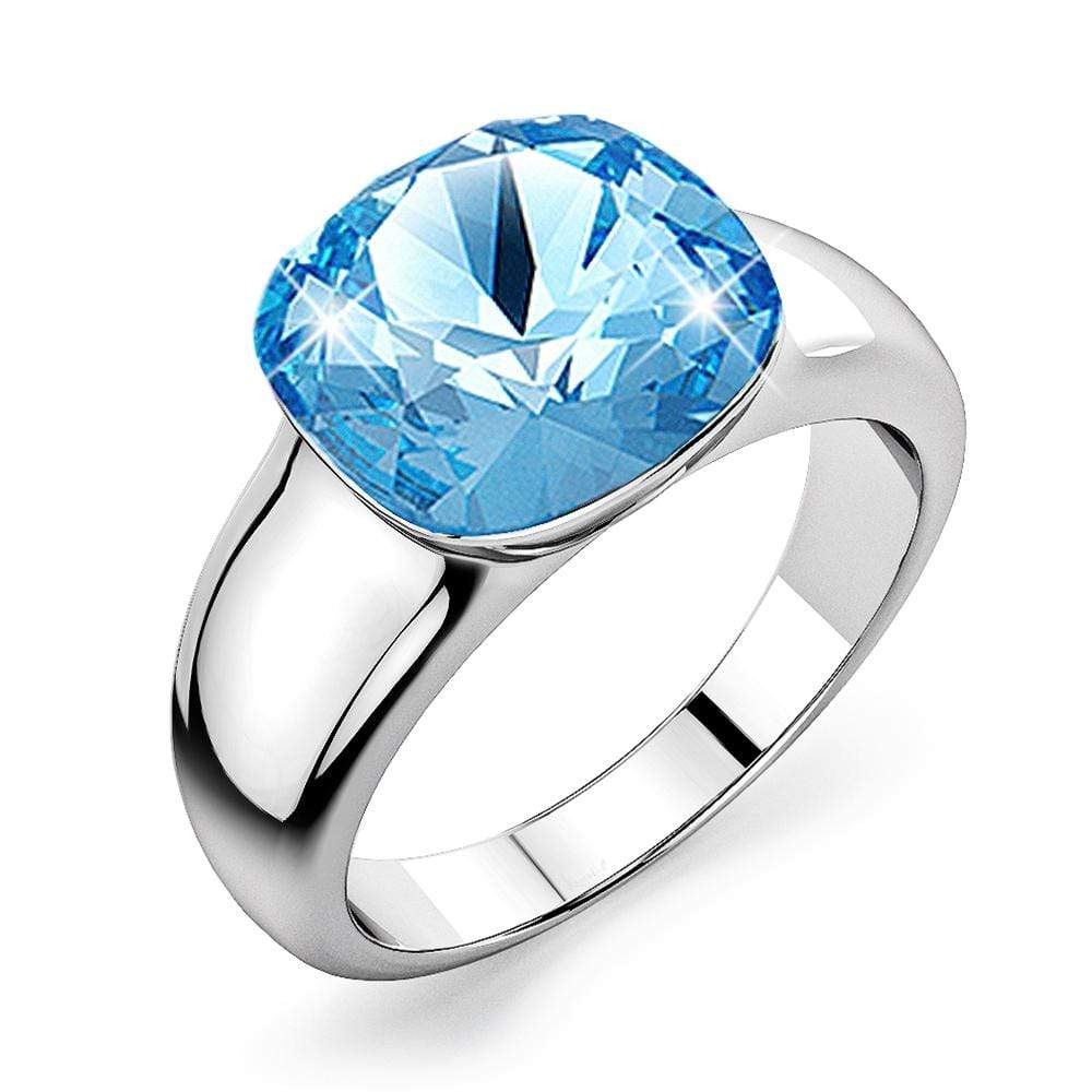 Glitzy Ring Alana Cocktail Ring BlueEmbellished with SWAROVSKI® Crystals