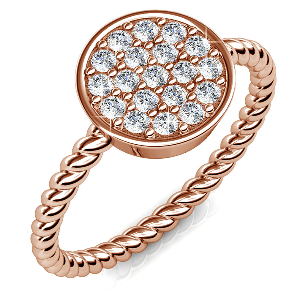 Polly Round Shaped Ring Embellished with SWAROVSKI® Crystals
