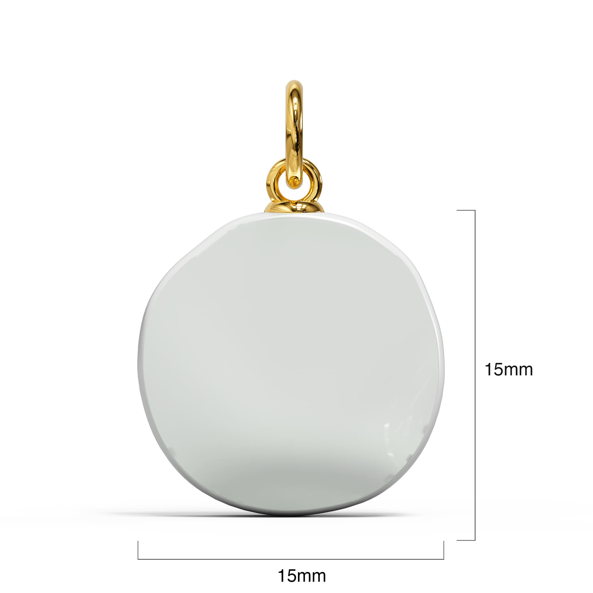 Pearl Trio Gold Clasp Charm Necklace - Image 7