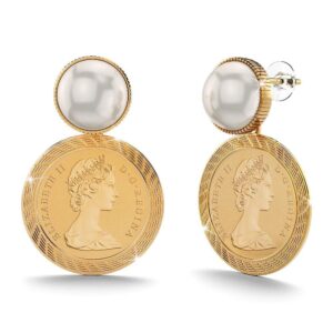 Fit For a Queen, Roman Penny Earrings