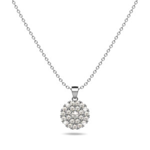 Crystal Heiress Silver Necklace