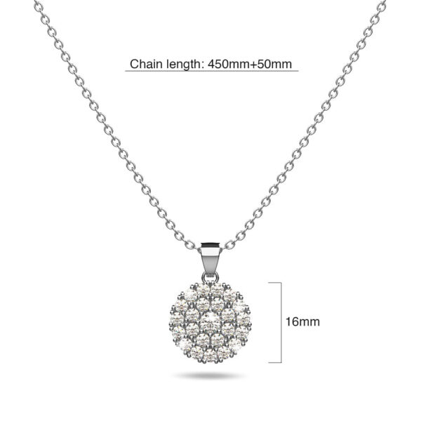 Crystal Heiress Silver Necklace - Image 2