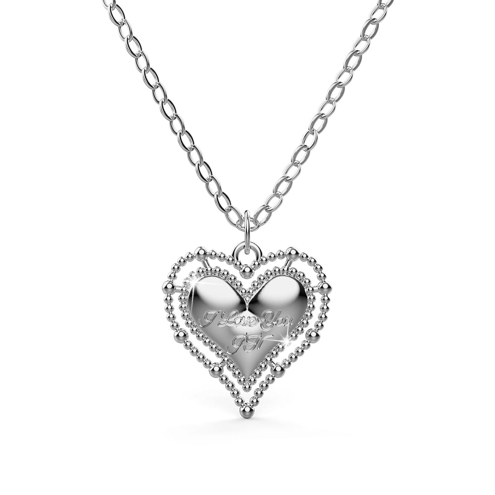 Triple Layered Necklace In Silver - Image 2