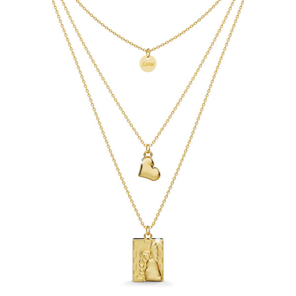 Candace Tri Pendant Layered Necklace