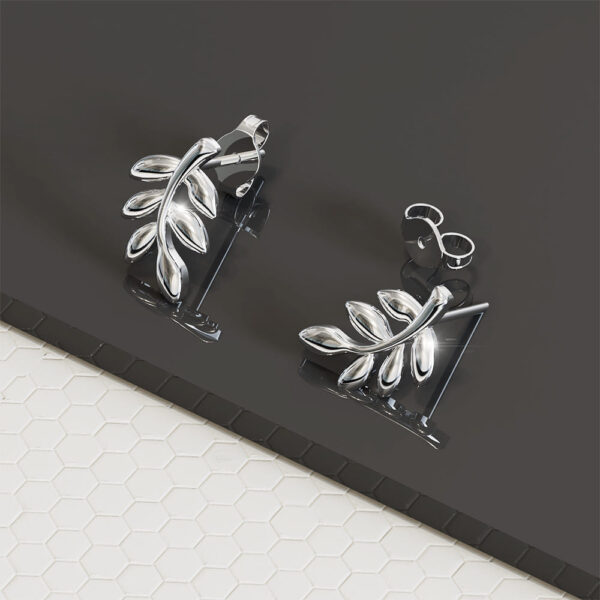 Solid 925 Sterling Silver Light Earrings - Image 3