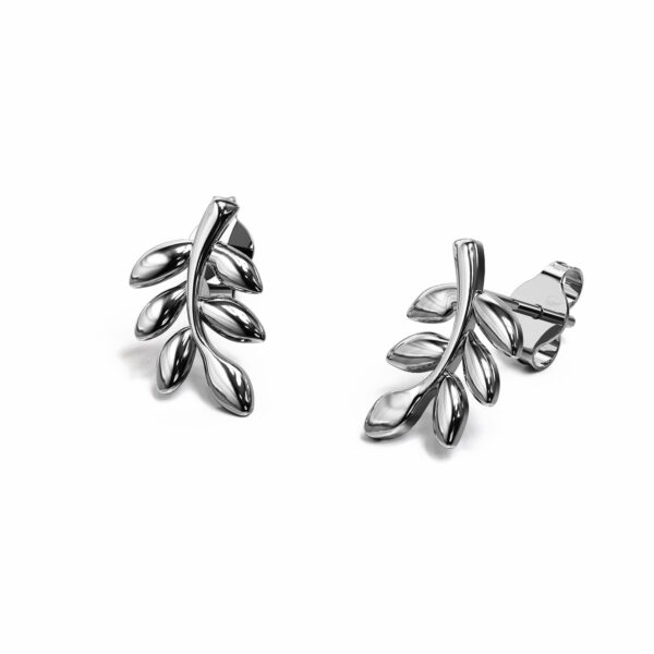 Solid 925 Sterling Silver Light Earrings - Image 2