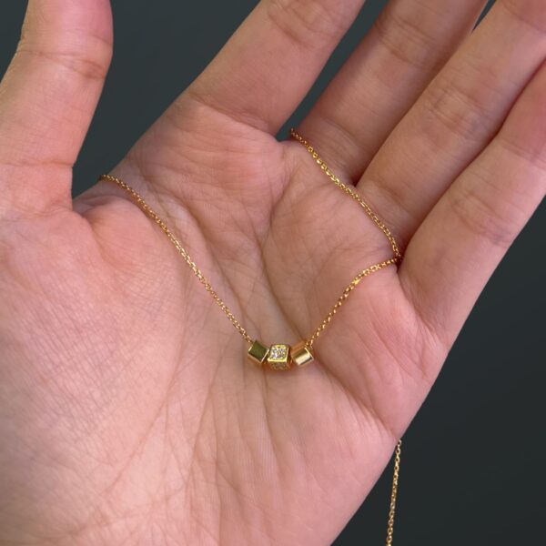 Solid 925 Sterling Silver Triple Desire Necklace - Image 2