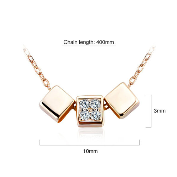 Solid 925 Sterling Silver Triple Desire Necklace - Image 3
