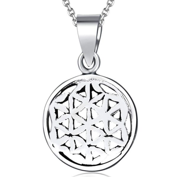 Solid 925 Sterling Silver Illusional Pendant