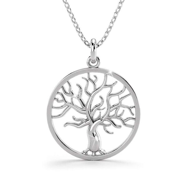 Solid 925 Sterling Silver Tree of Life Signature Pendant