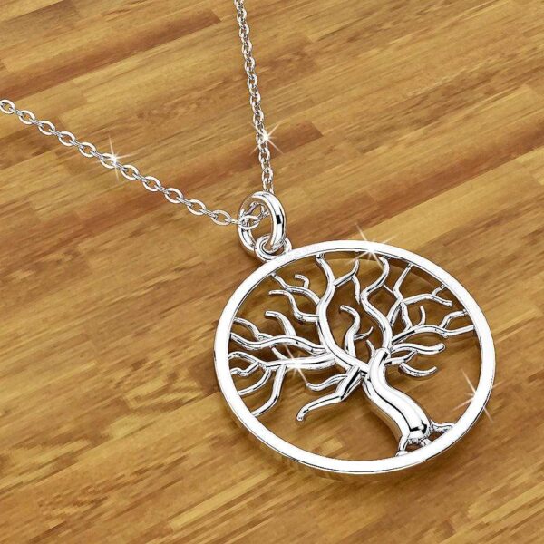 Solid 925 Sterling Silver Tree of Life Signature Pendant - Image 3
