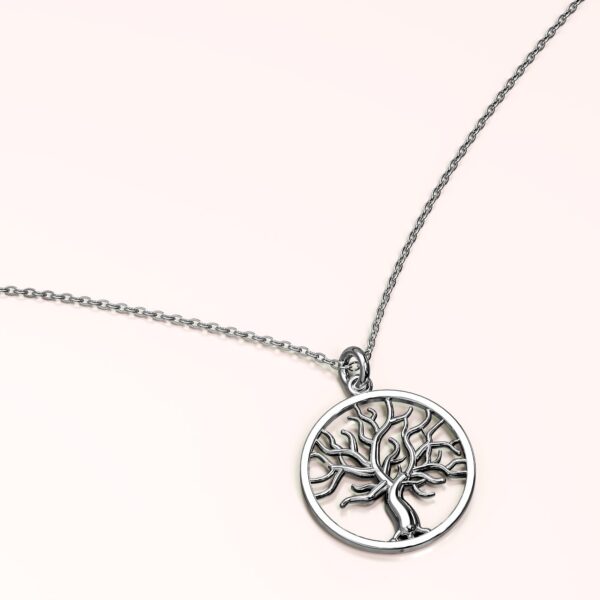 Solid 925 Sterling Silver Tree of Life Signature Pendant - Image 2