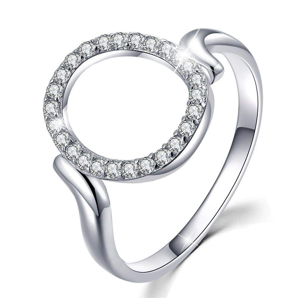 Solid 925 Sterling Silver Circle Of Fame Ring