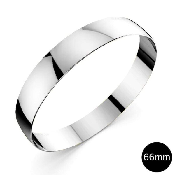 Xtra Large Bangle White Gold 66mm